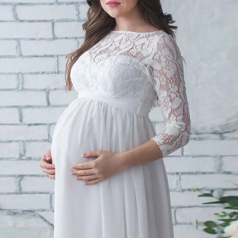 Half Lace Maternity Dress Fit4ABoss™