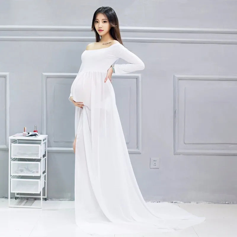 Maternity Chiffon Dress Fit4ABoss™