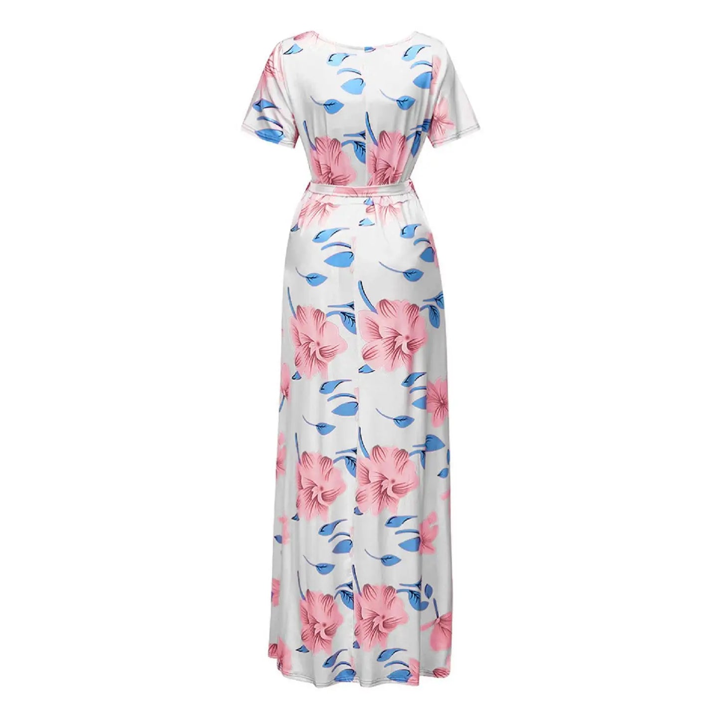 Floral Print Maternity Maxi Dress Fit4ABoss™