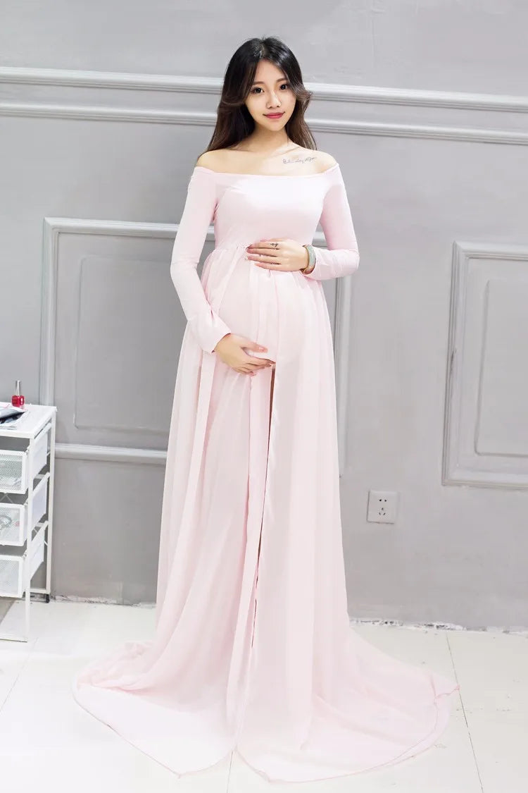 Maternity Chiffon Dress Fit4ABoss™