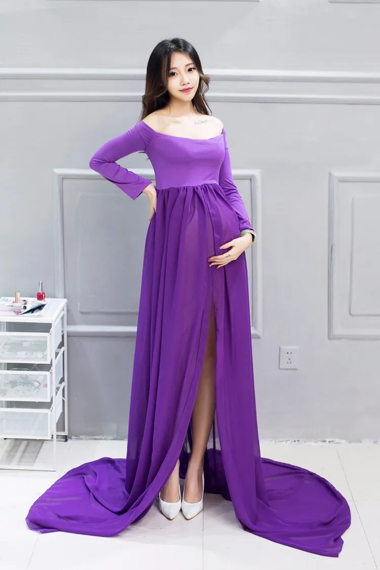 Maternity Chiffon Dress Fit4ABoss™