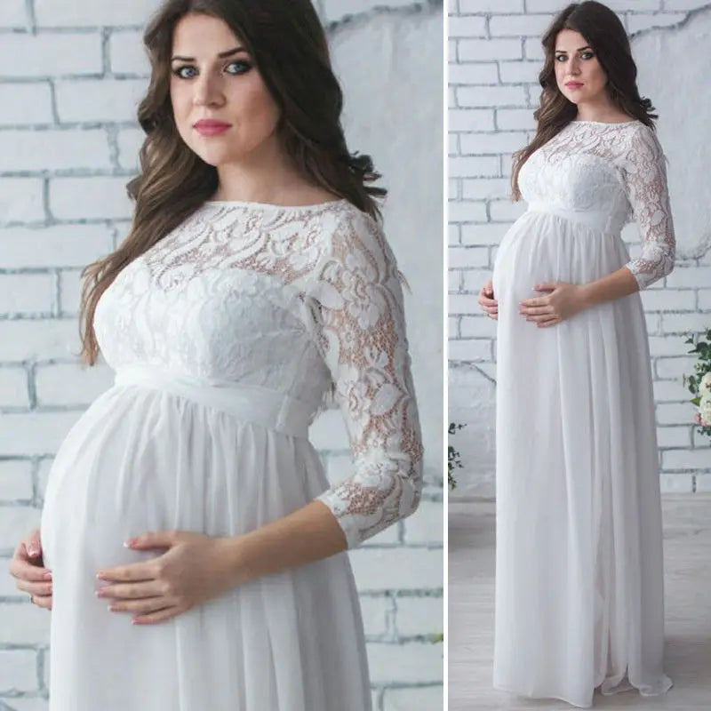 Half Lace Maternity Dress Fit4ABoss™