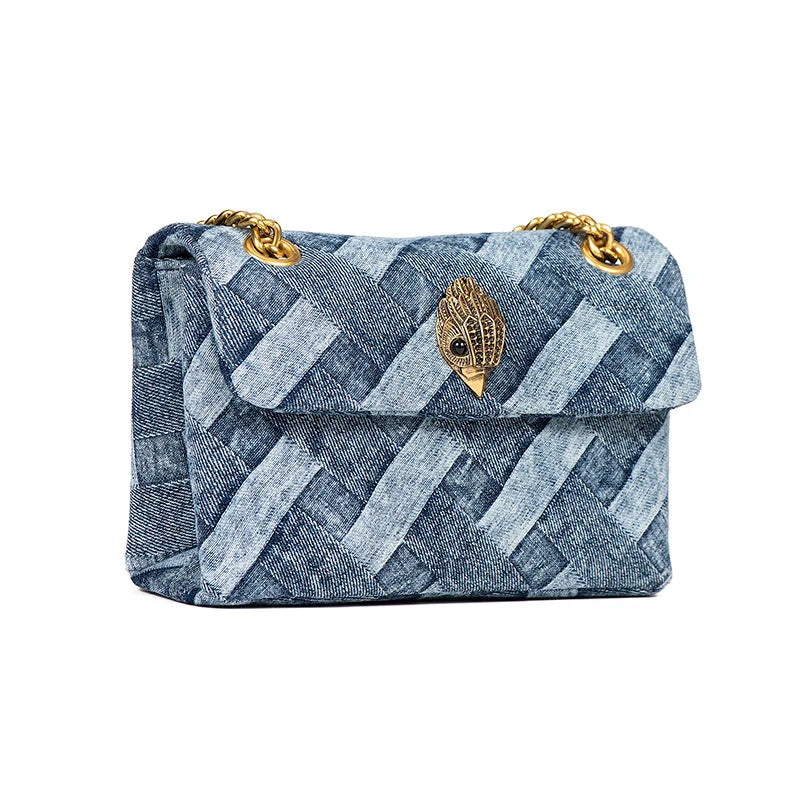 Wash Denim Weave Print Purse Fit4ABoss™