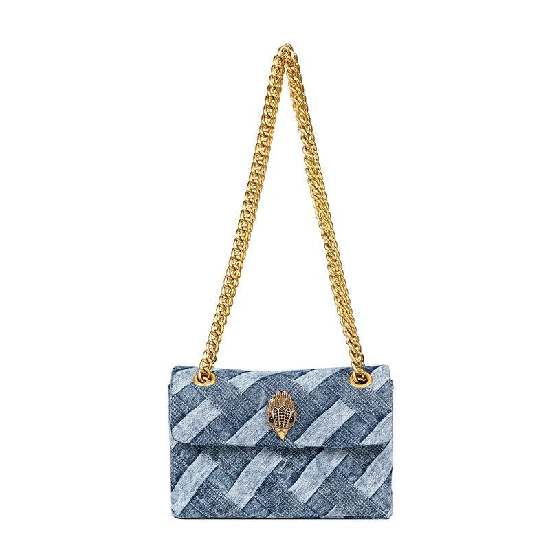 Wash Denim Weave Print Purse Fit4ABoss™