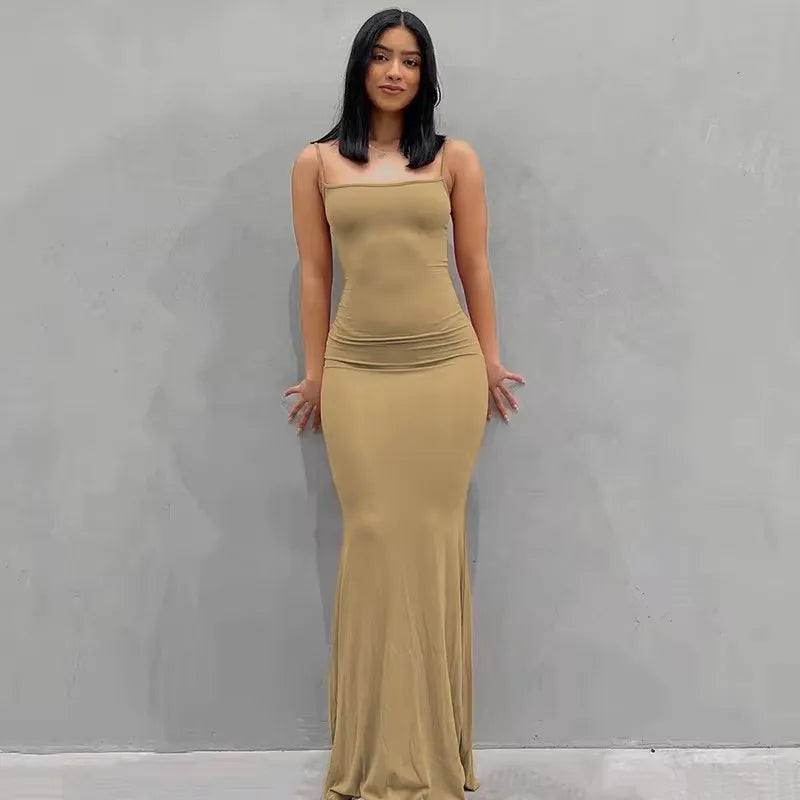 Sleeveless Maxi Dress Bodycon Fit4ABoss™