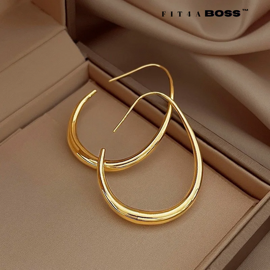 Needle Oval Hoop Earrings Fit4ABoss™