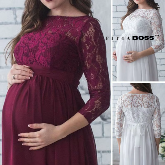 Half Lace Maternity Dress Fit4ABoss™