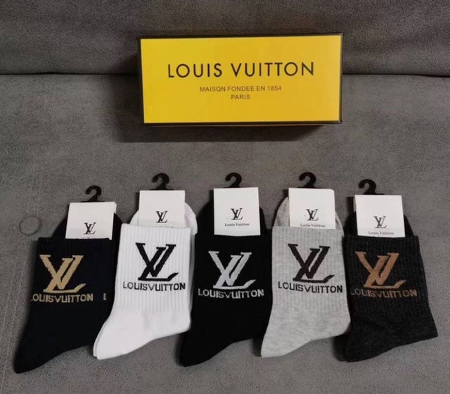 LV Styled Cotton Socks