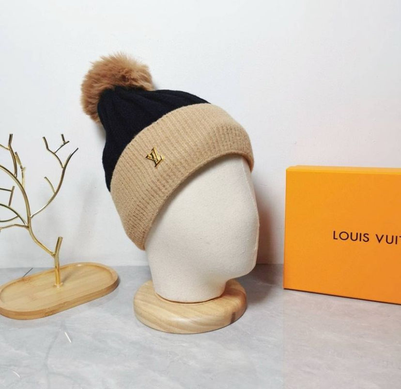 Knitted LV style Winter Hat