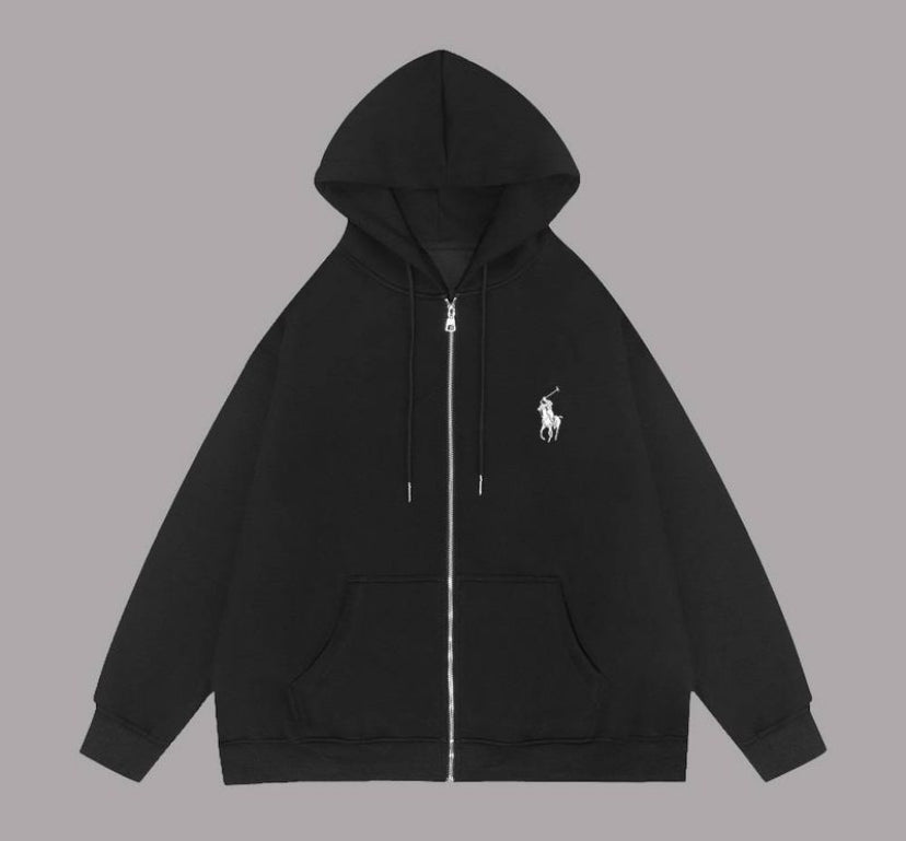 RL Hooded Unisex Printed Jacket